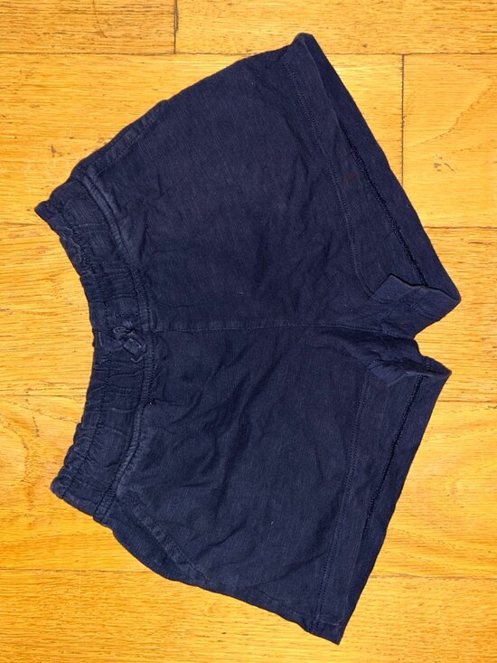 Primary Kids Navy Blue Drawstring Shorts - Picture 2 of 3